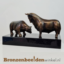 Beeld Bull & Bear van brons BBW1770br