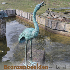 Bronzen kraanvogels spuitfiguren BBW1178