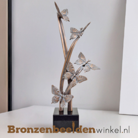 Vlinder beeld op sokkel BBW60211os