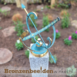 Zonnewijzer met sokkel - ZOMERACTIE