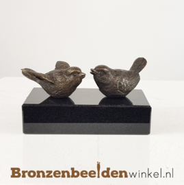 Twee vogelbeeldjes op sokkeltje BBW18655br