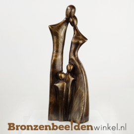 Groot beeld abstract gezin 4 personen BBW2388br