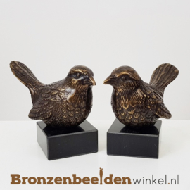 NR 1 | 63 jaar getrouwd cadeau "Twee verliefde musjes" BBW1846br