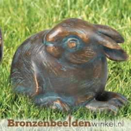 Bronzen beeld konijn BBW37182