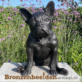 Hond beeld Franse Buldog in brons BBW1412br