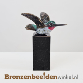 Vogel beeldje Kolibrie op sokkel BBWF6619fa