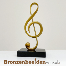 Kunst beeldje van een muzieksleutel BBW2917br