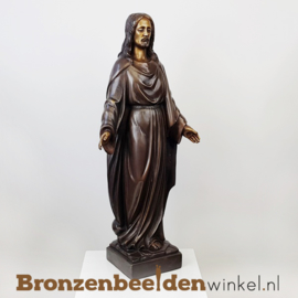 NR 6 | Communie cadeau ''Bronzen Jezus Christus beeld'' BBW791br