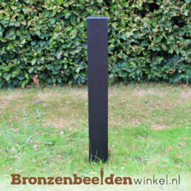 Granieten natuursteen sokkel 95x12x12 cm - dark finish