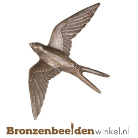 Dierenbeeldje zwaluw van brons BBWP4424