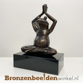 Yoga beeldje ''Kikker in Lotus houding'' BBW1724br