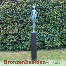 Tuinbeeld vrouw "Elegantie" van brons BBW231674br