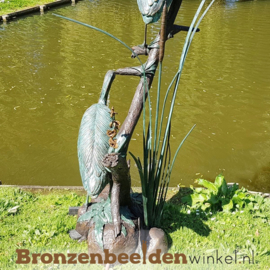 Bronzen reigers als fontein BBW948br