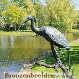 Bronzen reigers als fontein BBW948br