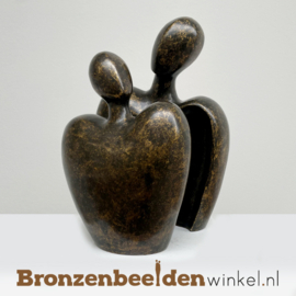 Bronzen duo urn "Voor altijd samen" 300663