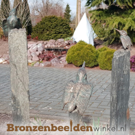 IJsvogel beeldjes op hoge sokkels BBW88321ls-3