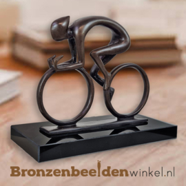 Modern wielrenner beeldje voor in huis BBW61001