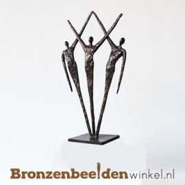 Groot jubileumgeschenk "Samen" op sokkel 06br88sb