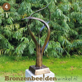 NR 4 | Bronzen beeld Amsterdam "De Levensboom" incl. sokkel
