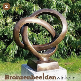 NR 2 | Cadeau vrouw 68 jaar "Abstracte Trouwringen" BBW91234br