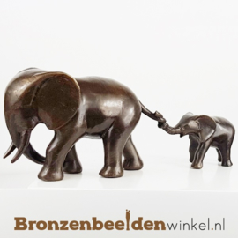 UITVERKOOP Beeldje olifant met babyolifant BBW1856