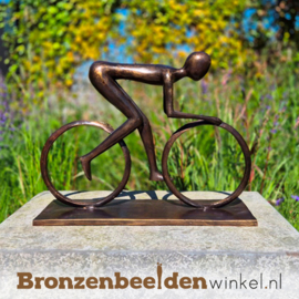 Beeld voor in de tuin "De Fietsfanaat" - XL versie BBW05br67XL