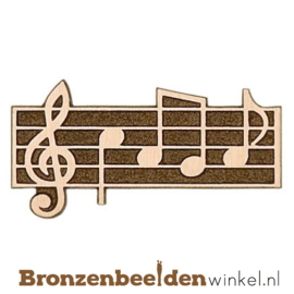 Muziekbeeldje notenbalk BBWp35050