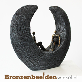 Vriendschap beeldje "Diepgaande gesprekken" (GRIJS) BBW005br15