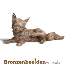 Bronzen vos beeld BBW37221