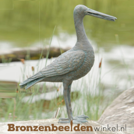 Beeld grutto vogel in brons BBWR88084