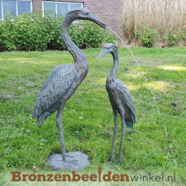 Spuitfiguur reiger moeder met jong BBW90112-88630