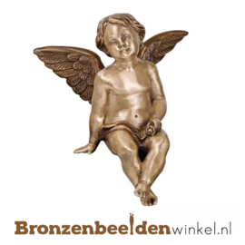 Beeldje beschermengeltje brons BBWP63980