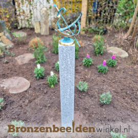 Zonnewijzer met sokkel - ZOMERACTIE