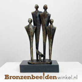 Aandenken overleden baby "gezin 4 personen en vlinder" BBW004br16v