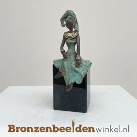 Afrikaans beeld "Abeni" 12 cm BBWZT14KL