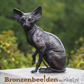 Beeld naaktkat van brons BBW1418br