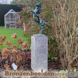 Asbestemming tuin beeld op sokkel "Paard" BBW88ab210br