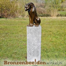 UITVERKOOP Bronzen jaguar beeld BBWSP10