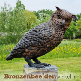 Bronzen uil beeld BBW2213