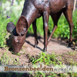 Beeldje hertje in brons BBW58831