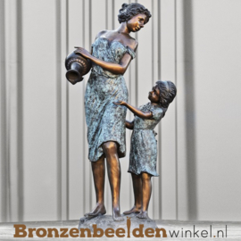 Beeld moeder en kind brons BBW51325br