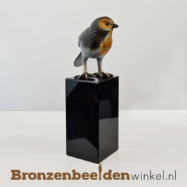 Cadeau Roodborstje vogel op sokkel BBWF6535fa02