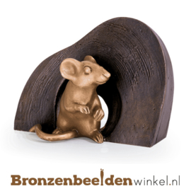 Beeld muis als wanddecoratie BBW37226