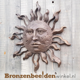 Wanddecoratie "Zon" voor buiten aan de muur BBW0447BR