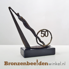 TOP 50 jaar bestaan bedrijf cadeau "De mijlpaal" met jaartal 50