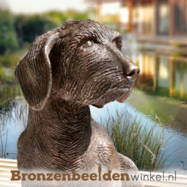 Bronzen tekkel beeld BBW87447