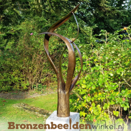 NR 9 | Bronzen beeld Utrecht "De Levensboom" incl. sokkel