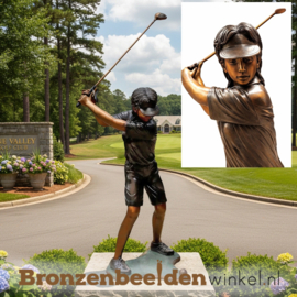 Beeld golfster van brons BBW887br