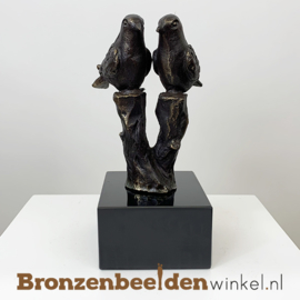 Bronzen tortelduifjes BBW005br65