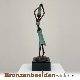 Afrikaans beeld "Sierlijk" 35 cm bbwST18GR35